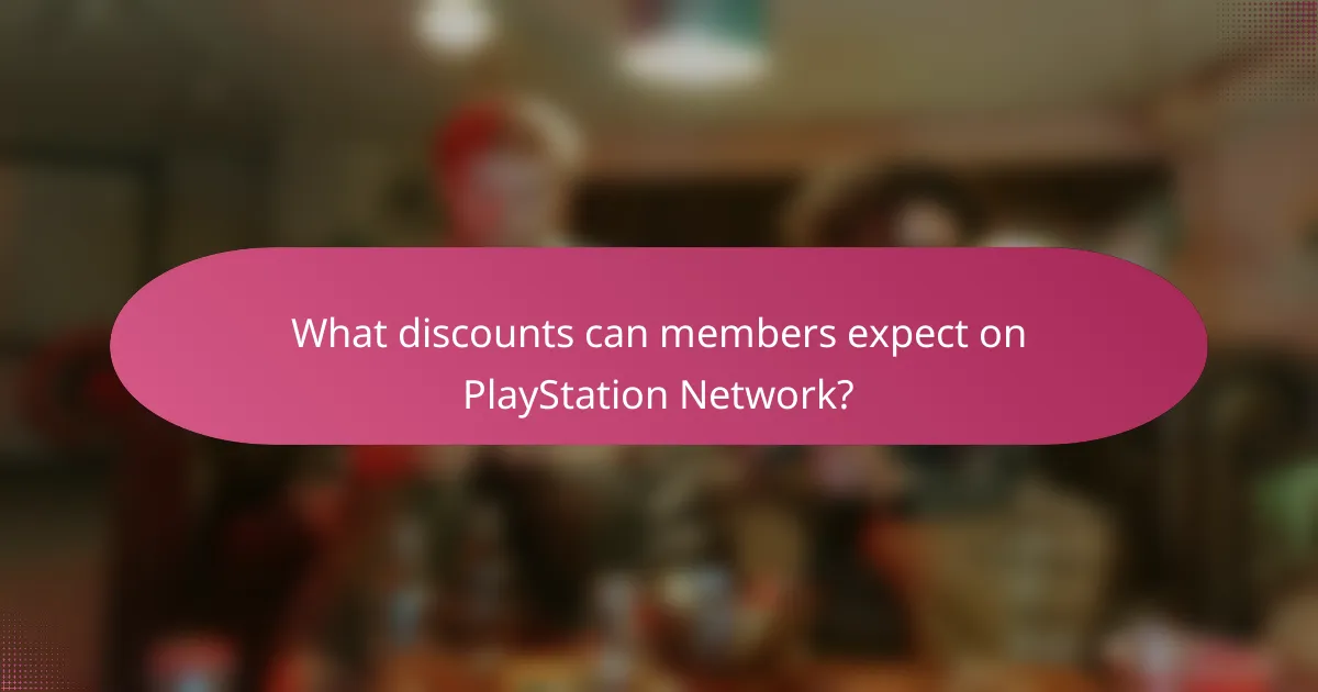 What discounts can members expect on PlayStation Network?